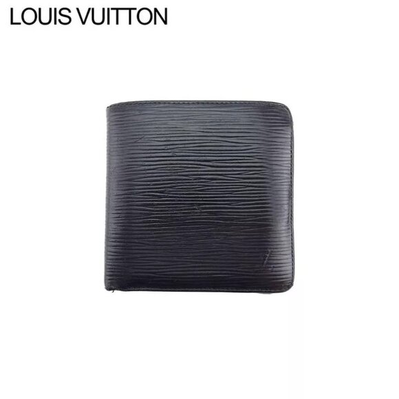 LOUIS VUITTON Bifold Wallet PVC x Leather Authentic Used - Picture 1 of 8